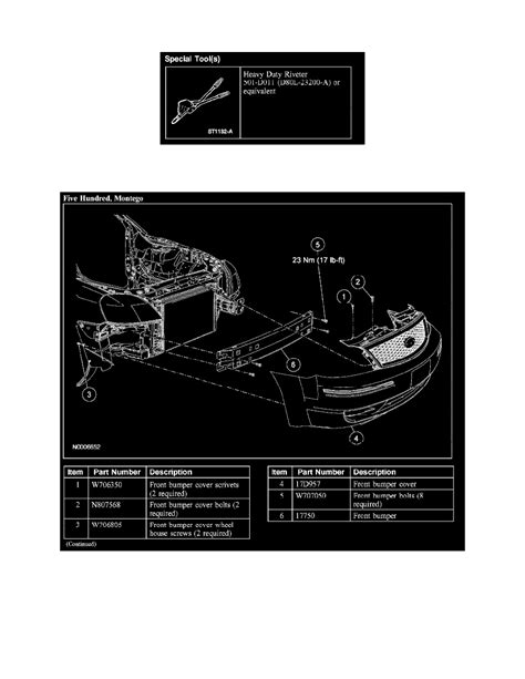 Mercury Workshop Service and Repair Manuals > Montego AWD 